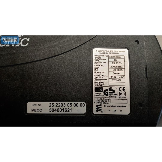 WEBASTO IVECO Stralis 2003>2007 usato