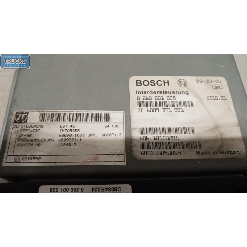 DAF VARIOUS CONTROL UNITS B  DAF 85CF used