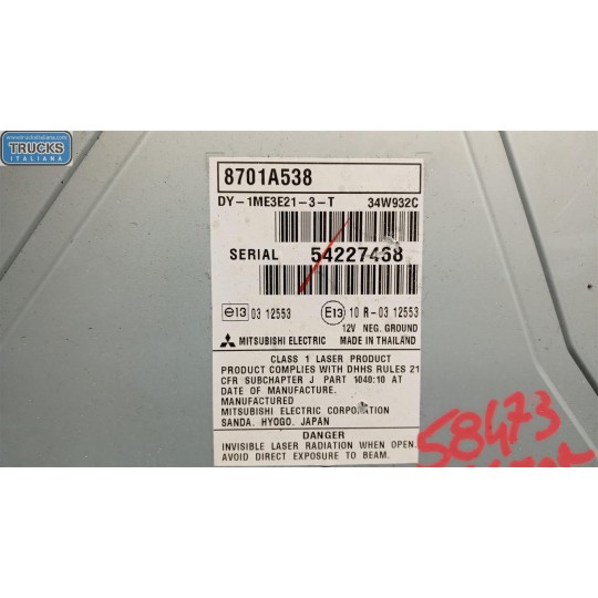 AUTORADIO MITSUBISHI Space Star 2013>2016 usato