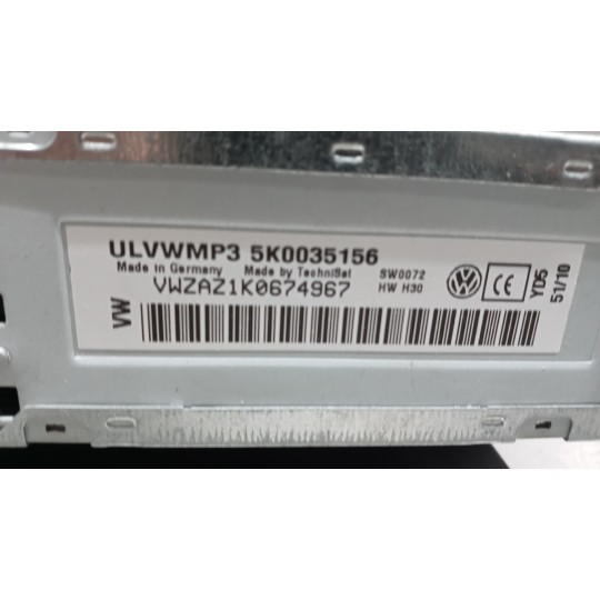 AUTORADIO VOLKSWAGEN Golf 6 2008>2012 usato