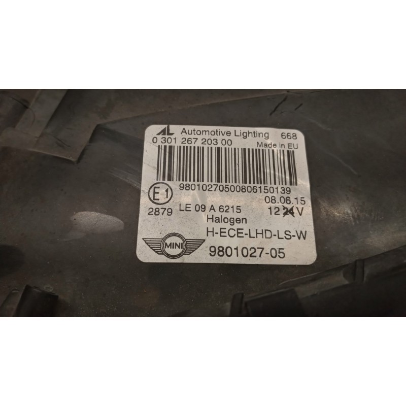 MINI FRONT LEFT FLASHLIGHT  MINI R60  Countryman 2014>2017 used