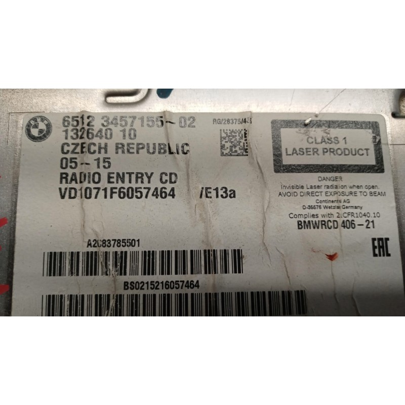 MINI CAR RADIO MINI R60  Countryman 2014>2017 used