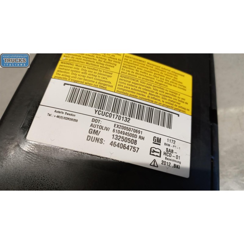 OPEL CURTAIN AIRBAG RIGHT  OPEL Meriva B 2010>2014 used