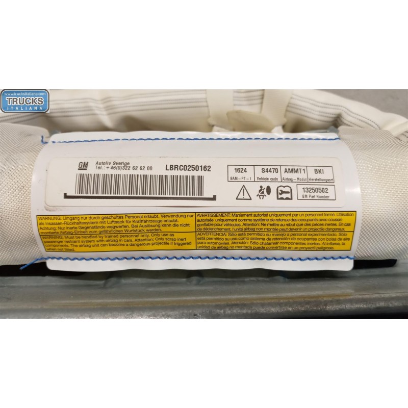 OPEL AIR BAG TETTO SINISTRO OPEL Meriva B 2010>2014 usato