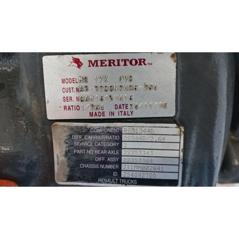 RENAULT truck GRUPPO DIFFERENZIALE POSTERIORE RENAULT truck T 2014> usato