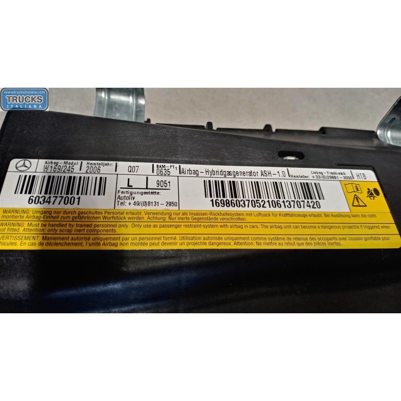 MERCEDES-BENZ AIR BAG LATERALE SINISTRO MERCEDES-BENZ Classe B (W245) 2005>2008 usato