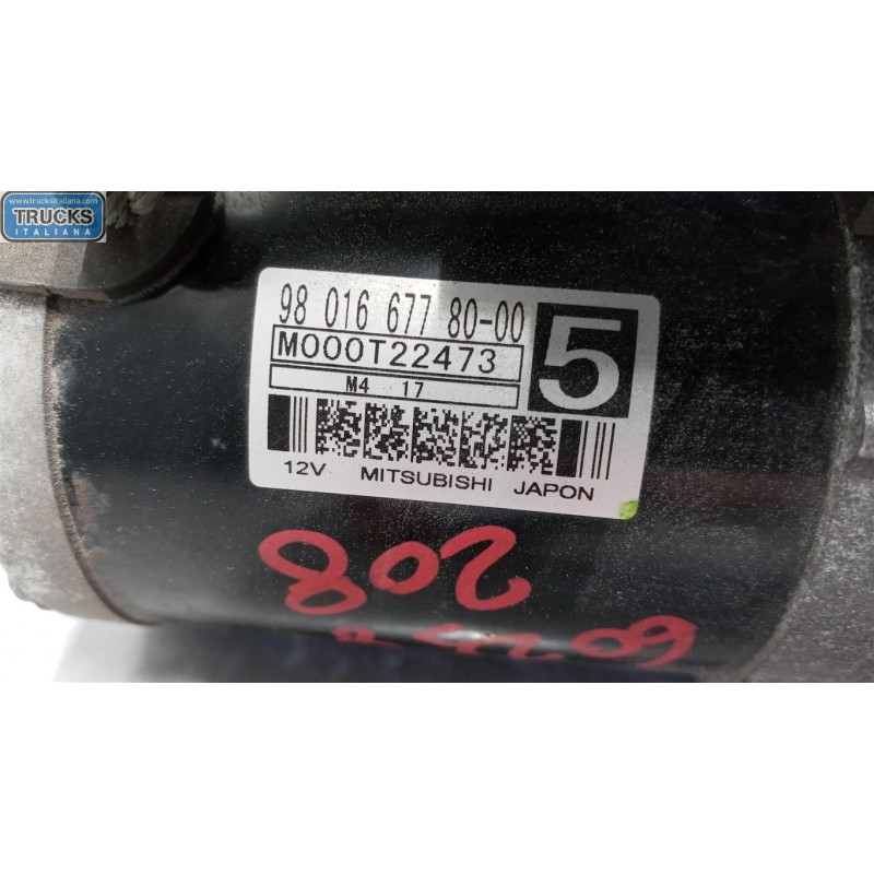 PEUGEOT STARTER MOTOR PEUGEOT 208 2012>2015 used