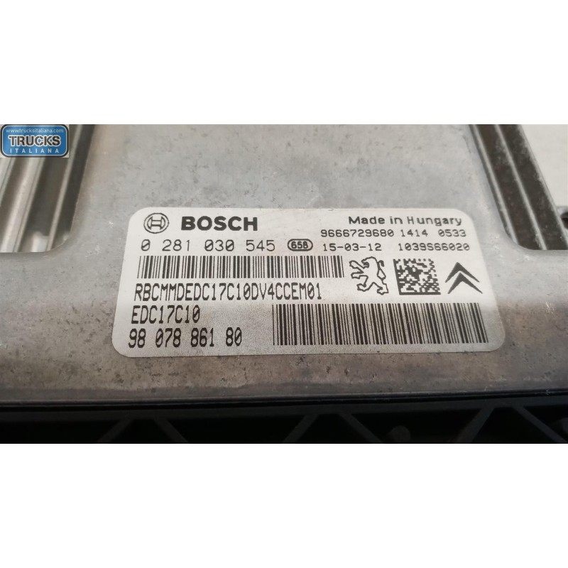 PEUGEOT CENTRALINA MOTORE PEUGEOT 208 2012>2015 usato