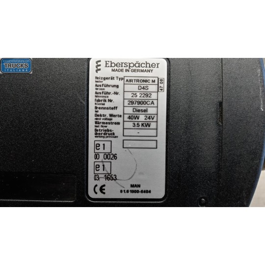 WEBASTO MAN TG-A 2000>2007 used