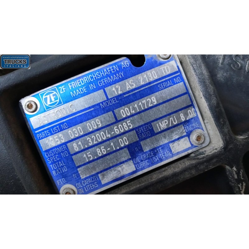 MAN GEARBOXES  MAN TG-A 2000>2007 used