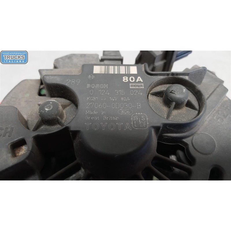 TOYOTA ALTERNATOR TOYOTA Corolla 2002>2004 used