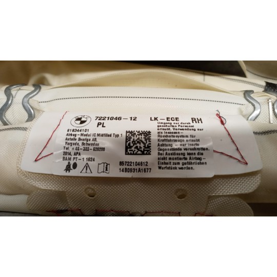 AIR BAG TETTO DESTRO BMW Serie 3 (F31) SW 2011> usato