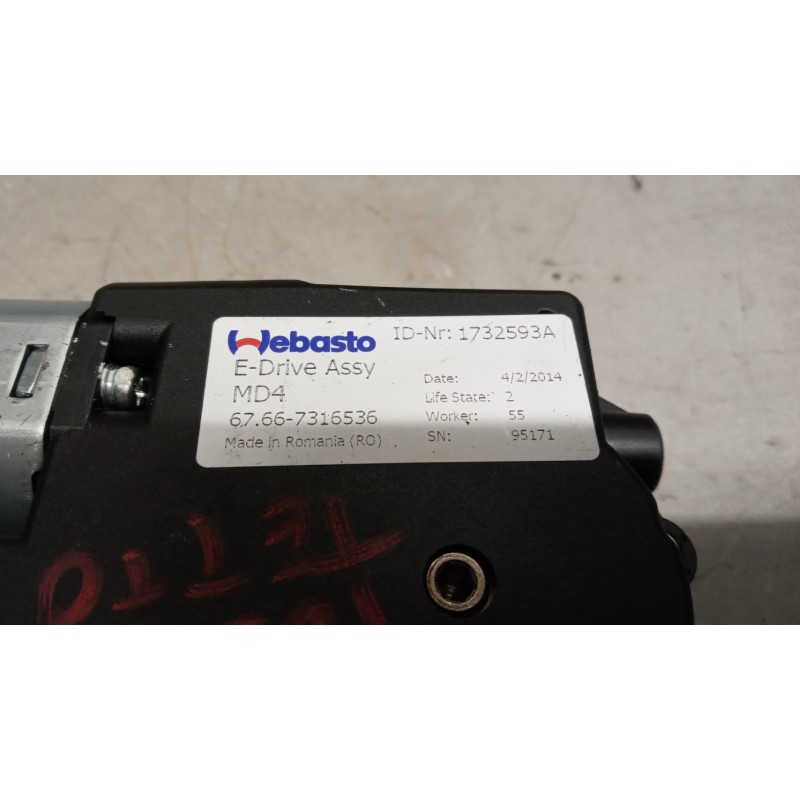 BMW SUNROOF MOTOR  BMW Serie 3 (F31) SW 2011> used