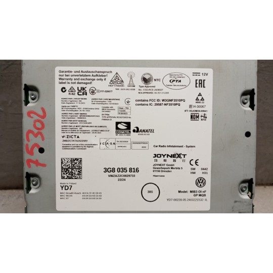 AUTORADIO VOLKSWAGEN Polo 2021> usato