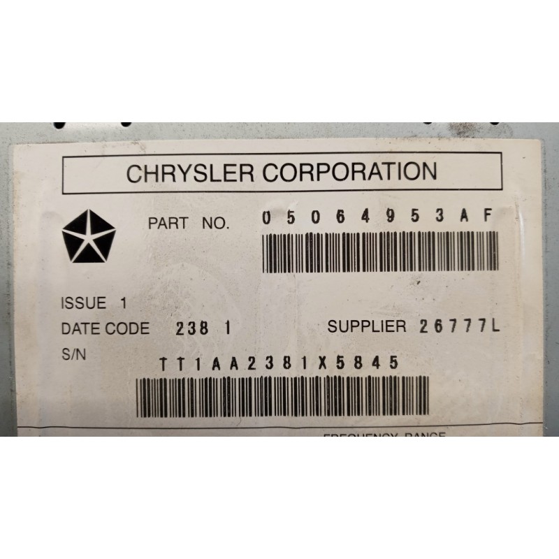 JEEP CAR RADIO JEEP Compass 2011>2015 used