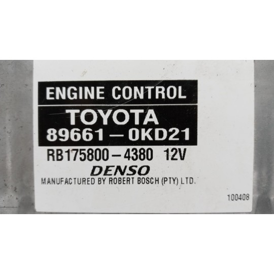 CENTRALINA MOTORE TOYOTA Hilux 2005>2008 usato