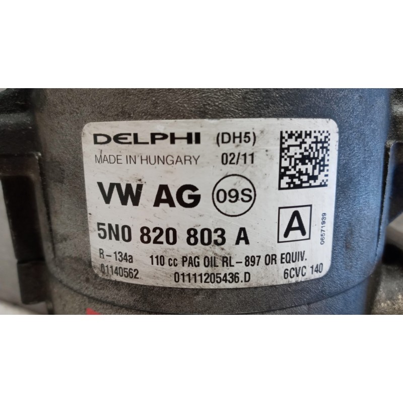 VOLKSWAGEN AIR CONDITIONER COMPRESSOR VOLKSWAGEN Golf 6 2008>2012 used