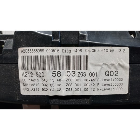 INSTRUMENT PANEL MERCEDES-BENZ Classe E (W/S212) 2009>2012 used