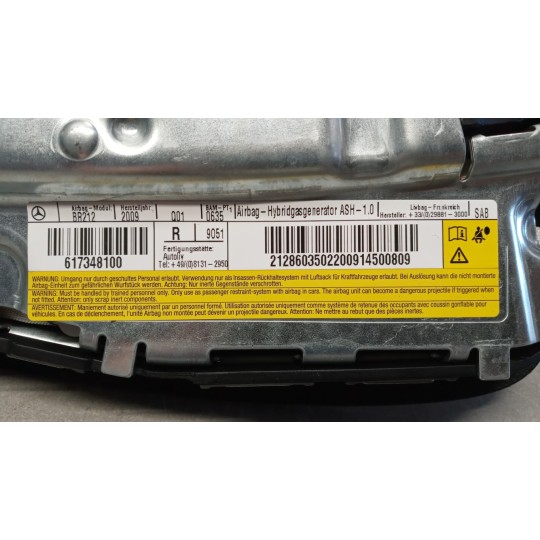 AIR BAG LATERALE DESTRO MERCEDES-BENZ Classe E (W/S212) 2009>2012 usato