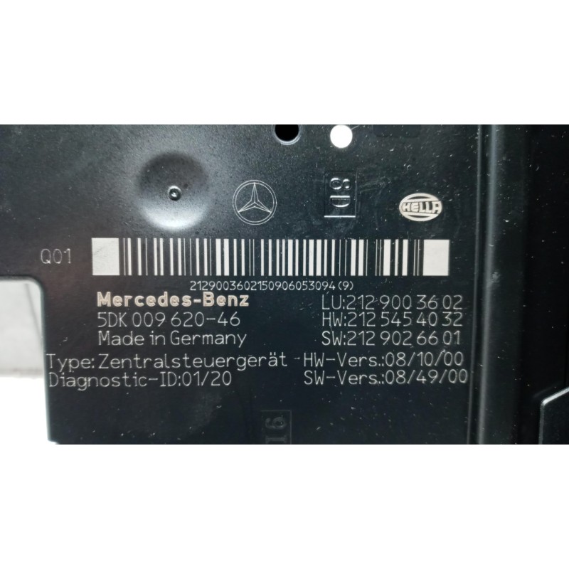 MERCEDES-BENZ VARIOUS CONTROL UNITS  MERCEDES-BENZ Classe E (W/S212) 2009>2012 used