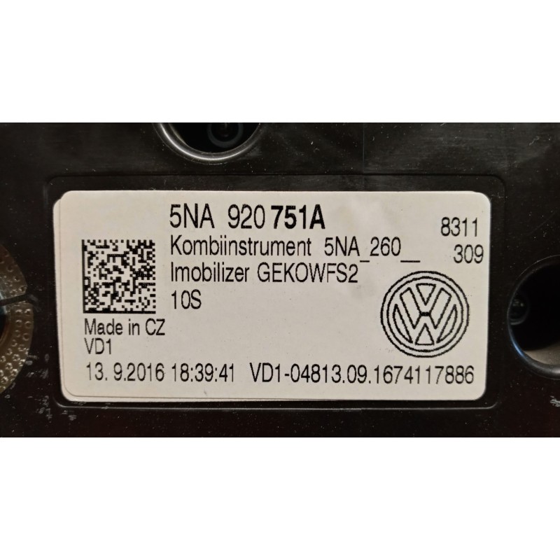 VOLKSWAGEN INSTRUMENT PANEL VOLKSWAGEN Tiguan 2016>2020 used