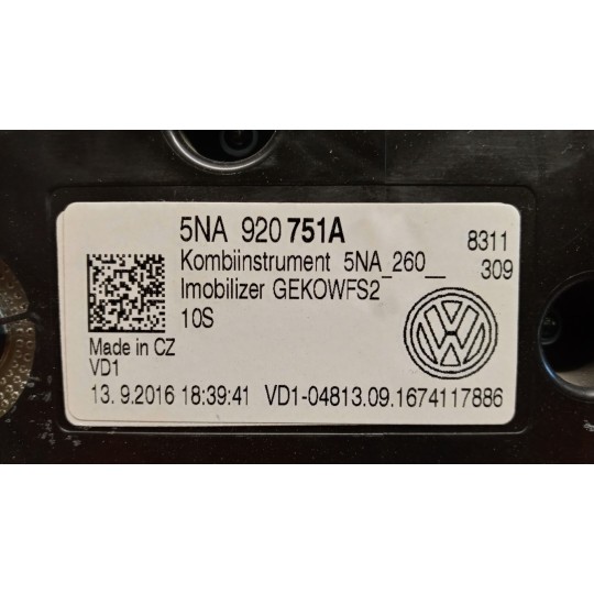 QUADRO STRUMENTI VOLKSWAGEN Tiguan 2016>2020 usato