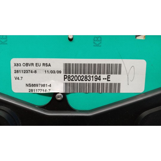 QUADRO STRUMENTI RENAULT van Trafic 2007>2010 usato