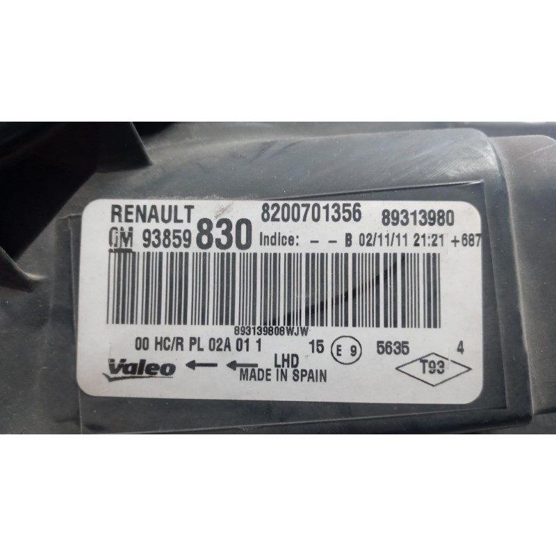 RENAULT van FARO ANTERIORE DESTRO RENAULT van Trafic 2007>2010 usato