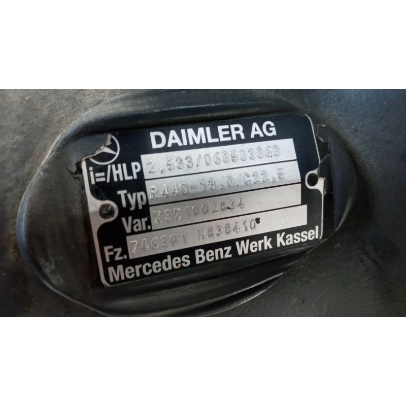 MERCEDES-BENZ truck GRUPPO DIFFERENZIALE POSTERIORE MERCEDES-BENZ truck Actros euro 6 2014>2021 usato