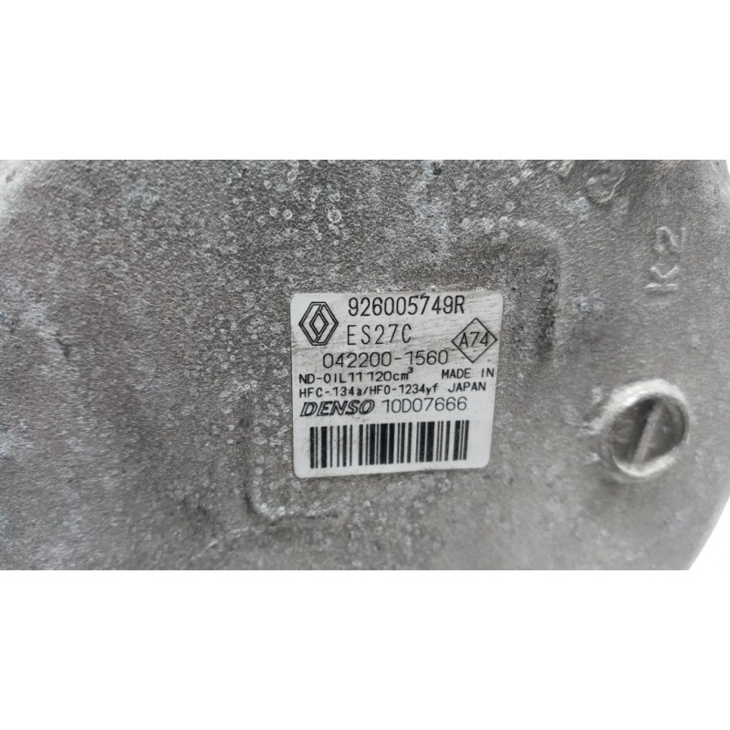 RENAULT AIR CONDITIONER COMPRESSOR RENAULT Zoe 2019> used