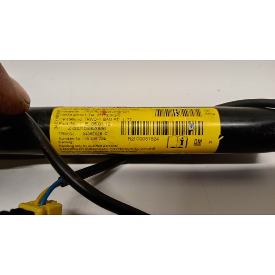 CINTURA DI SICUREZZA ANTERIORE DESTRA OPEL Meriva B 2010>2014 usato