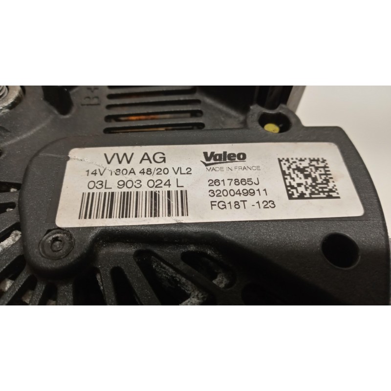 VOLKSWAGEN van ALTERNATOR VOLKSWAGEN van Crafter 2017> used