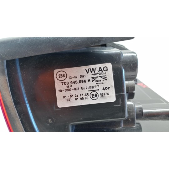 RIGHT REAR LIGHT VOLKSWAGEN van Crafter 2017> used