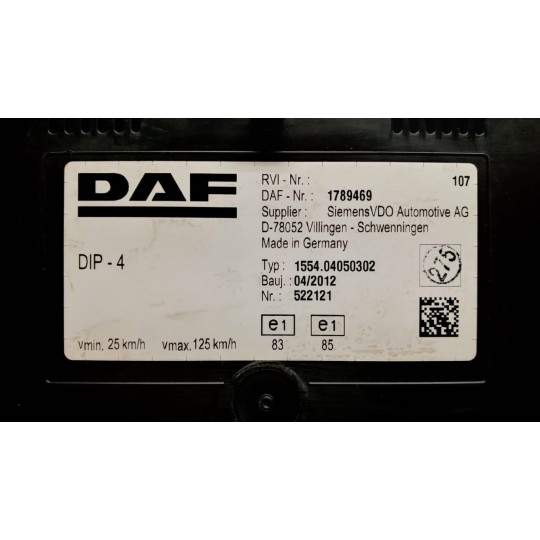 QUADRO STRUMENTI DAF XF105 usato