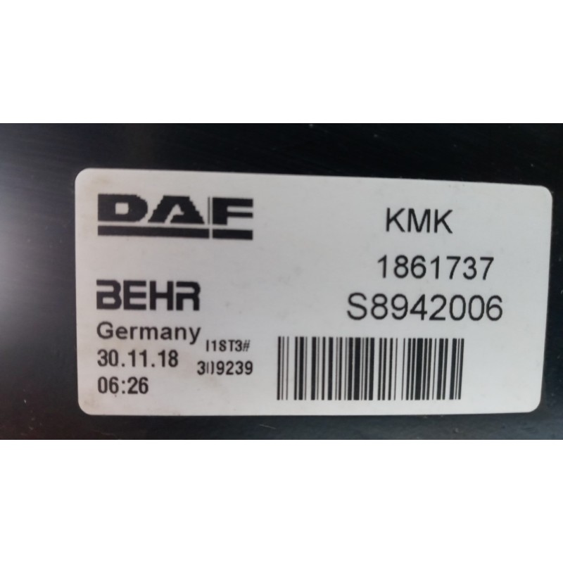 DAF WATER HEAT RADIATOR  DAF XF105 used