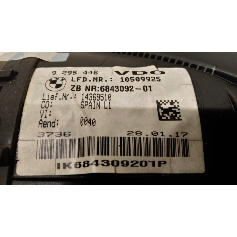 BMW INSTRUMENT PANEL BMW Serie 2 Active Tourer (F45 F46) 2014>2018 used