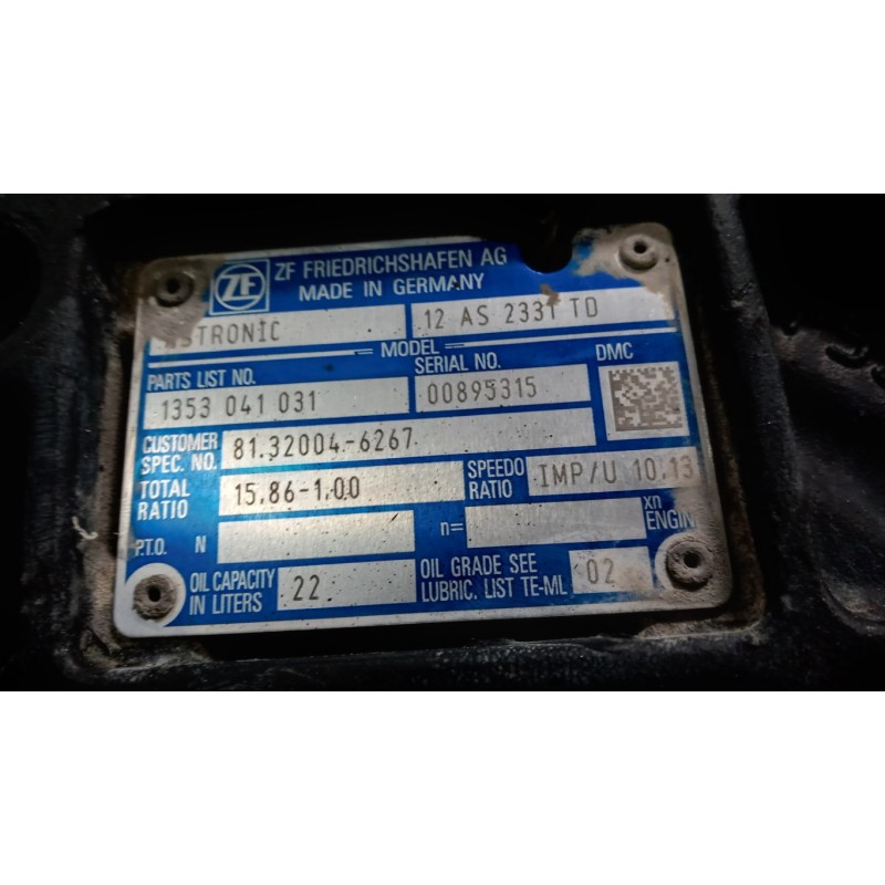 MAN CAMBIO MAN TGX  usato