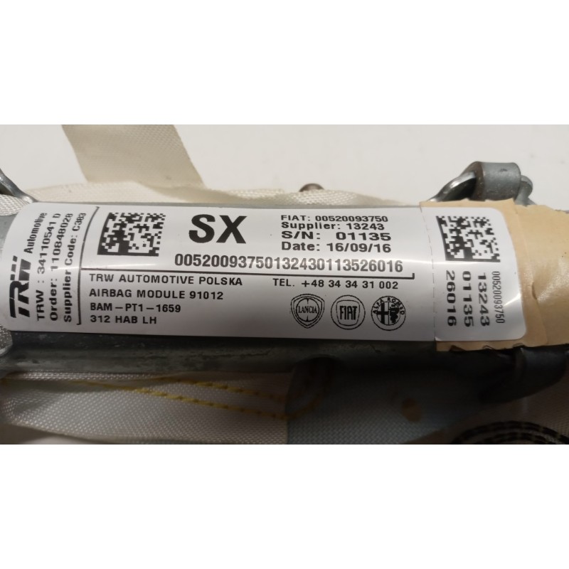 FIAT AIR BAG TETTO SINISTRO FIAT F.500 2015> usato