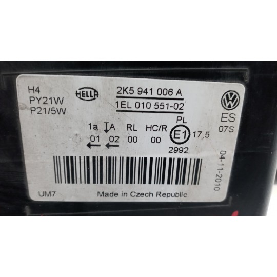 RIGHT HEADLIGHT VOLKSWAGEN van Caddy 2010>2015 used