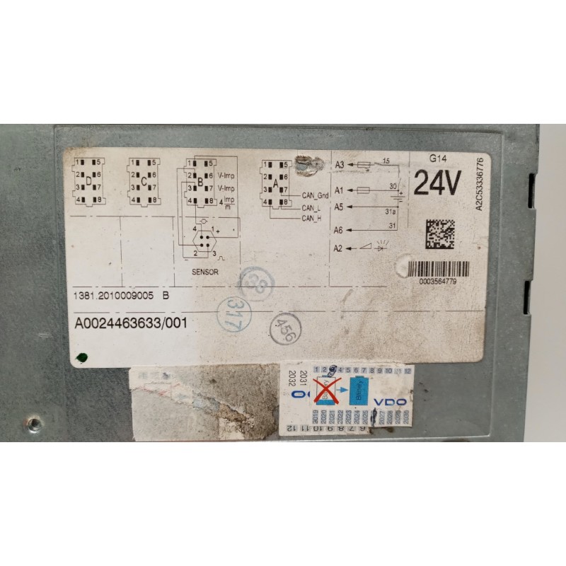 MERCEDES-BENZ truck TACHIGRAFO MERCEDES-BENZ truck Actros euro 6 2014>2021 usato