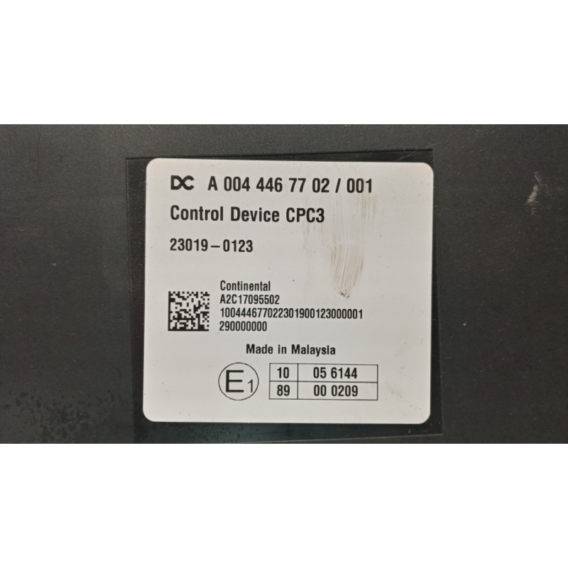 MERCEDES-BENZ truck VARIOUS CONTROL UNITS  MERCEDES-BENZ truck Actros euro 6 2014>2021 used