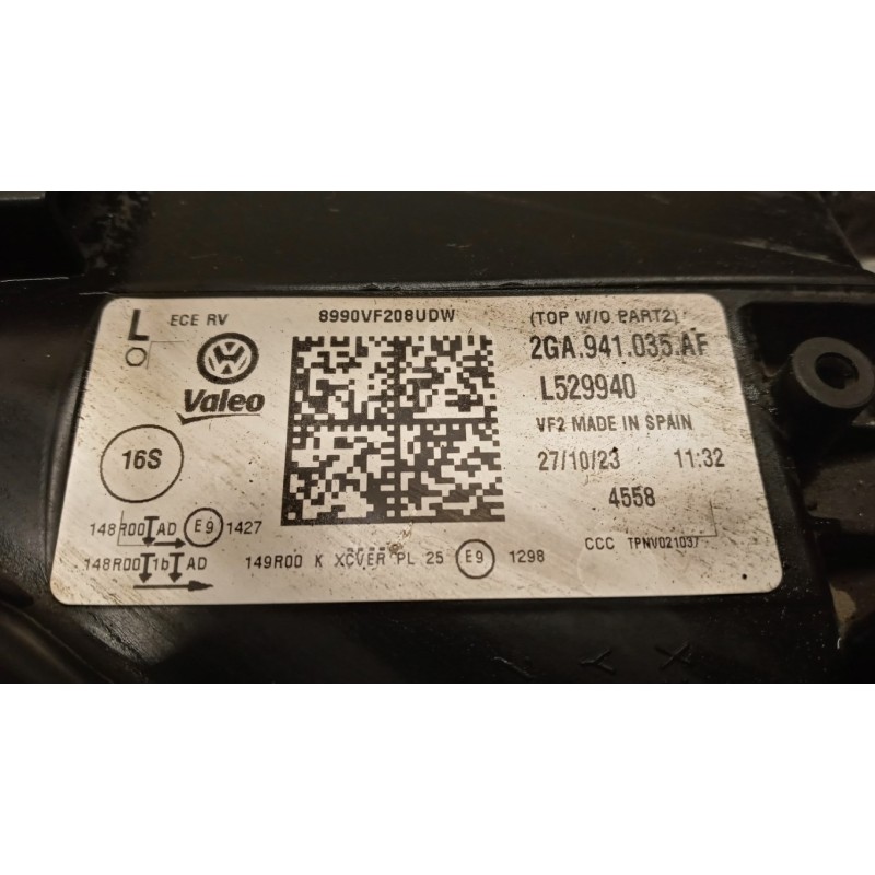 VOLKSWAGEN FRONT LEFT LED FLASHLIGHT  VOLKSWAGEN T-Roc 2021> used