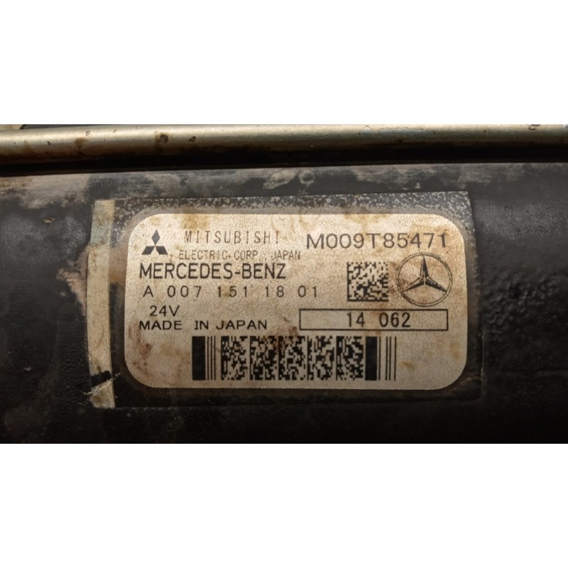 MERCEDES-BENZ truck STARTER MOTOR MERCEDES-BENZ truck Actros euro 6 2014>2021 used