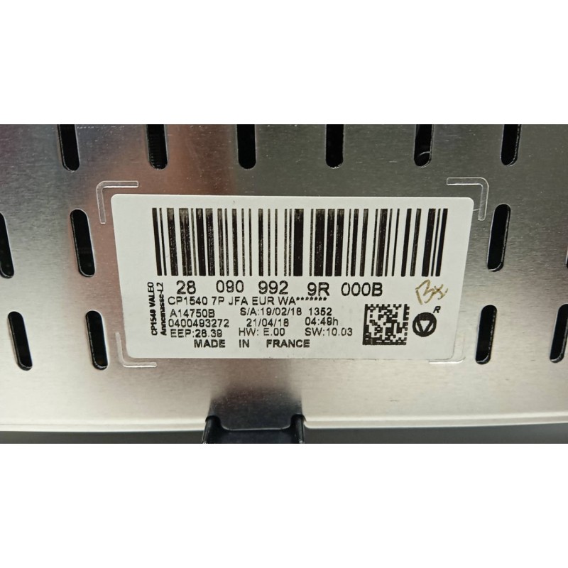 RENAULT AC CONTROL UNIT RENAULT Scenic 2016> used