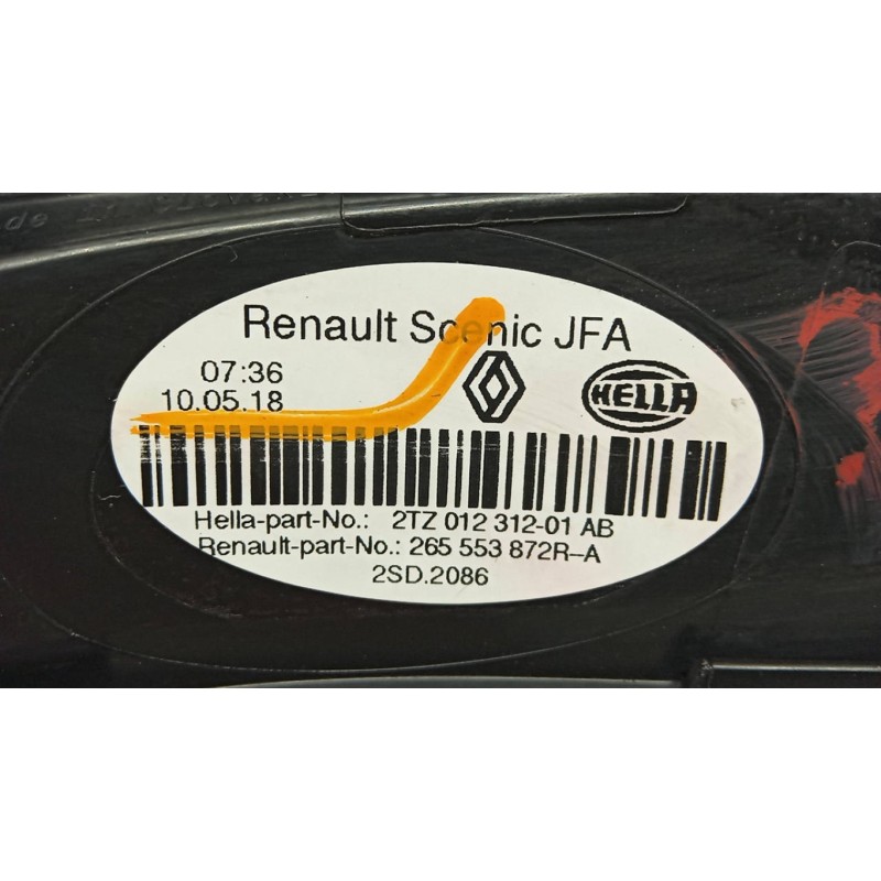 RENAULT FARO POST INTERNO LED SINISTRO RENAULT Scenic 2016> usato