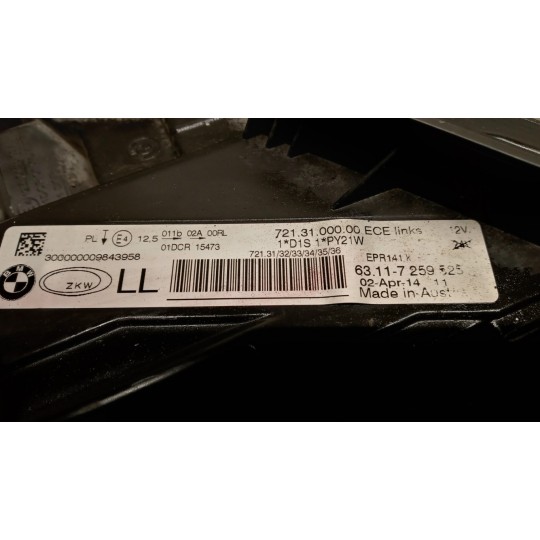 FARO ANT XENO SINISTRO BMW Serie 3 (F31) SW 2011> usato