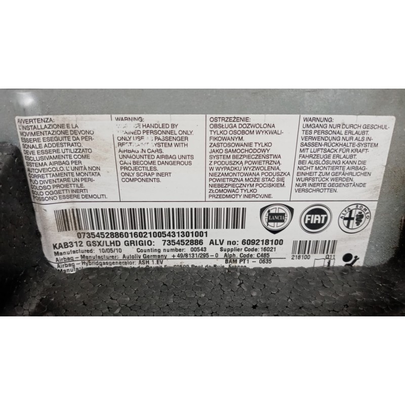 FIAT KNEE AIR BAG FIAT F.500 2007>2015 used