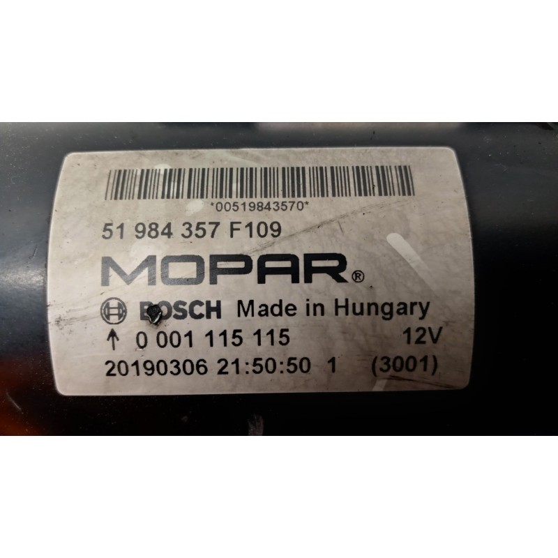 FIAT van STARTER MOTOR FIAT van Ducato 2006>2014 used