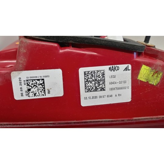 RIGHT REAR LED LIGHT ON BACK HYUNDAI i20 2020 > used