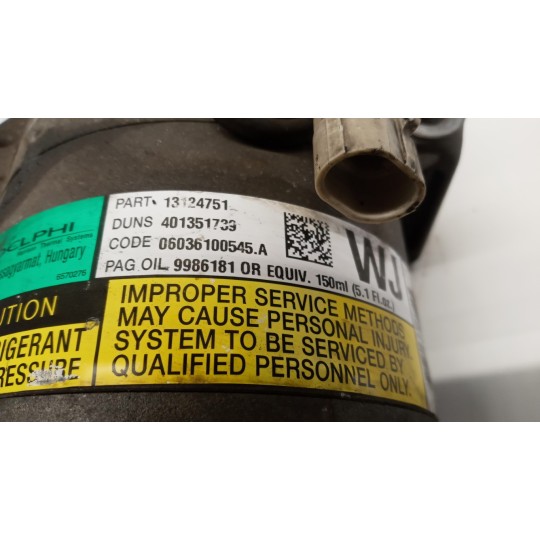 AIR CONDITIONER COMPRESSOR OPEL Astra H 2007>2010 used